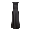 Other Brand Keeley Dress Black XS Long dress w/waterfall at back