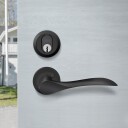 Beslagsboden Dørhåndtak Ytterdørvrider 128 mm Svart Matt