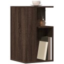  Sidebord brun eik 35x35x60 cm konstruert tre 840743