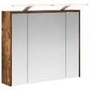  Baderomsspeilskap Røkt eik 73,5 x 16 x 62,5 cm Konstruert tre