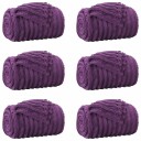 vidaXL Kastepledd 6 pcs Lilla 200 x 150 cm Fleece