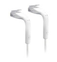 Ubiquiti UniFi Cat6 patchkabel - 10cm - hvit - ultratynn og fleksibel - 50-pakning