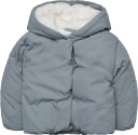 Mango Fur Effect Quilted Coat   GREEN   92