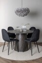 Venture Home   Spisegruppe Lanzo med 4 stk stoler Polar   Svart
