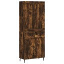 vidaXL Highboard røkt eik 69,5x34x180 cm konstruert tre 8720845493165