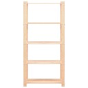 vidaXL Lagringshyller 5 etasjer 10stk 80x38x170 heltre furu 250 kg