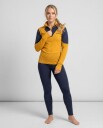 Ullundertøy Mina Ulltrøye med Half Zip til dame i Gul/Lilla S