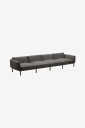 Kave Home   3 seters utesofa   sorells   Grå