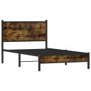  Sengeramme i metall uten madrass røkt eik 100x190 cm 4007808