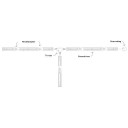 Halo Design Track 230V T-kryds, sort