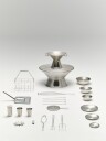 HAY Outdoor Market serveringsbolle Rustfritt stål 700 ml 2 pakning