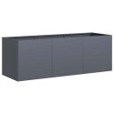 vidaXL Plantekasse antrasitt 120x40x40 cm kaldvalset stål