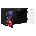 vidaXL Vegghengt TV skap KIEL 69 x 33 x 40 cm Svart eik Konstruert tre