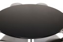 Venture Home Copenhagen Spisegruppe 140 cm Rund med 6 Velvet Stoler Sort