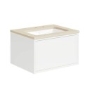 Gustavsberg Ducentic Servantskap med Benkeplate Hvit / 120cm Dobbel Beige Royal 1 Hull for Kran
