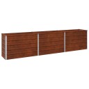 vidaXL Hevet Hagebed Rusten 240 x 40 x 55 cm papp