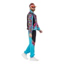 Wilbers & Wilbers 80-talls Neon Skidress Herre Kostyme Large 005412-H-054