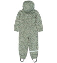 Mikk line Pu Aop Rain Suit With Fleece Green 98