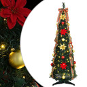  Kunstig juletre med 50 LED med stativ grønn 120 cm PVC