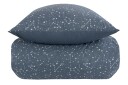 Borg Living Dobbeldyne sengesett - 200x220 cm - 100% bomull - Zodiac blue​​​​​​​ - Borg Living