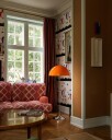 Panthella Gulvlampe 50 cm, Opal Orange