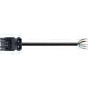 GST18i5 Tilkoblingskabel 5P Hun/Free HF 1,5mm² Svart 8M