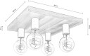 Envostar Lobo taklampe 4fl. furu brun