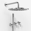 Semplice SBR801 S07 Dusjsett Rain Deluxe Ø30cm Vegg Krom
