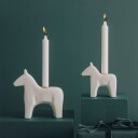 Porsgrunds Porselænsfabrik Dølahest Lysestaker 2pk 13 +17,5cm