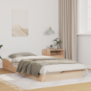  Gulvbedramme Brun 90 x 200 cm Massiv furu tre