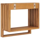 vidaXL Vegghengt håndklestativ 35x20x35 cm heltre teak
