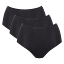 Sloggi Truser 3P GO Daily Cotton High Waist Brief Svart bomull Small Dame