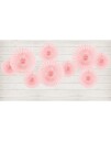 PartyDeco Papirvifter Pudderrosa - 3-pakning