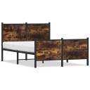  Sengeramme i metall uten madrass røkt eik 120x190 cm 8721102952692