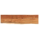  Vegghylle 160x40x3,8 cm rektangulær heltre akasie naturlig kant