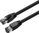 MicroConnect - Koblingskabel - RJ-45 (hann) til RJ-45 (hann) - 50 cm - S/FTP - CAT 8.1 - halogenfri, uten hindringer - svart