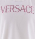 Versace T skjorte   Hvit/Rosa m. Rhinestone   Versace   6 år 116   T skjorte