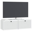  Vegghengt TV skap Hvit 98 x 31 x 30 cm Konstruert tre