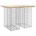 vidaXL Hagebenk gabiondesign 100x70x72 cm heltre furu