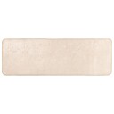  Teppe Runner Ensfarget MARSA Krem 50 x 100 cm Polyester og PVC
