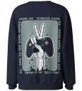 Name It Collegegenser - NkmVildar - Navy Blazer/GG - Name It - 6 år (116) - Collegegenser - Marineblå