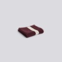 Stripe Washcloth 30x30 cm Burgundy