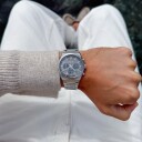 Seiko Quartz Chronograph Steel 40mm Grey Dial