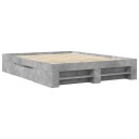  Sengeramme betonggrå 160x200 cm konstruert tre 8721102854644