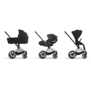 Cybex Priam Rose Gold/Sepia Black Komplett Barnevogn