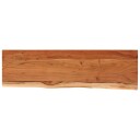  Vegghylle 120x40x2,5 cm rektangulær heltre akasie naturlig kant