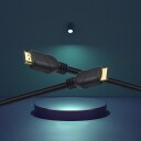 Helos Tilkoblingskabel Hdmi Hann/Han 4K 7,5M Svart