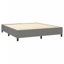  Boxspring sengeramme mørkegrå 180x200 cm Super King stoff