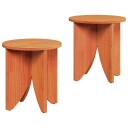 Kaffebord Sett 2 pcs Voksbrun 41,5 x 41,5 x 44 cm