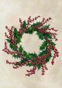 Holly wreath Poster Plakat / 30x40cm